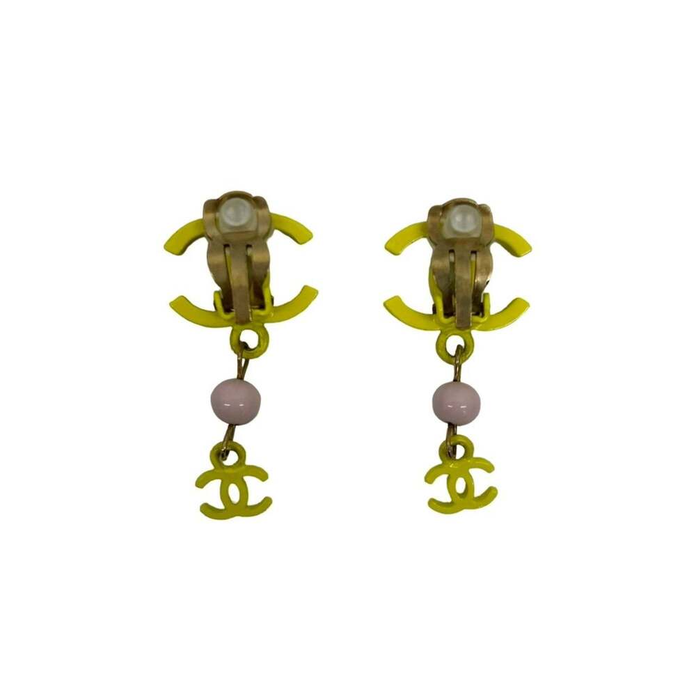 CHANEL Pink Logo Earrings - Picture 2 of 6